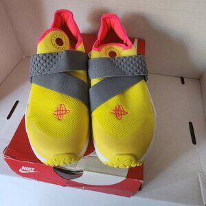 Kids/Women's Nike Huarache Extreme Dynamic Yellow/Hot Pink/Grey Elastic